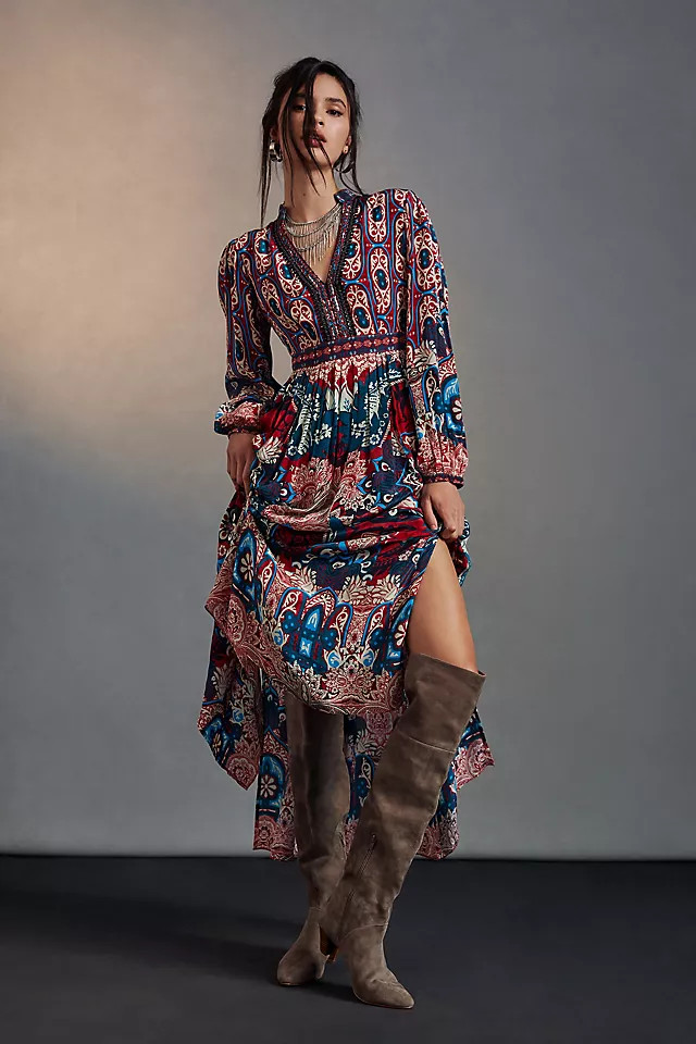 Bhanuni by Jyoti Patterned Maxi Dress | Anthropologie (US)