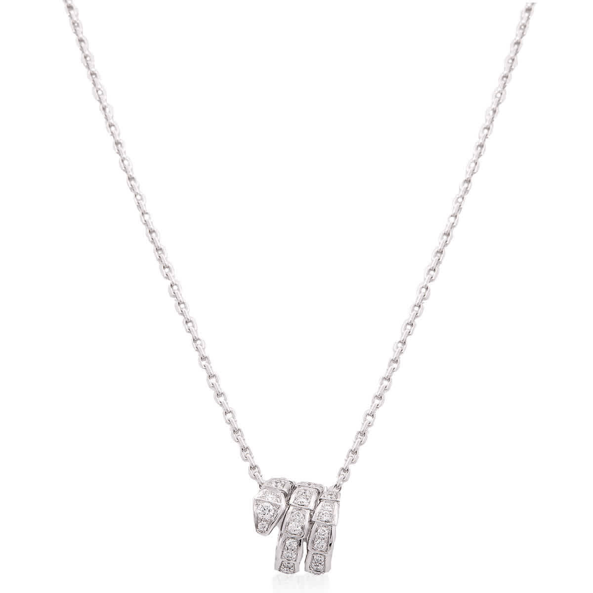 Bvlgari 18 Kt White Gold Serpenti Viper Necklace | Jomashop.com & JomaDeals.com