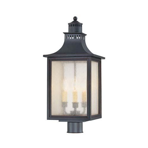 Savoy House Monte Grande Slate Outdoor Post Lantern 5 255 25 | Bellacor | Bellacor