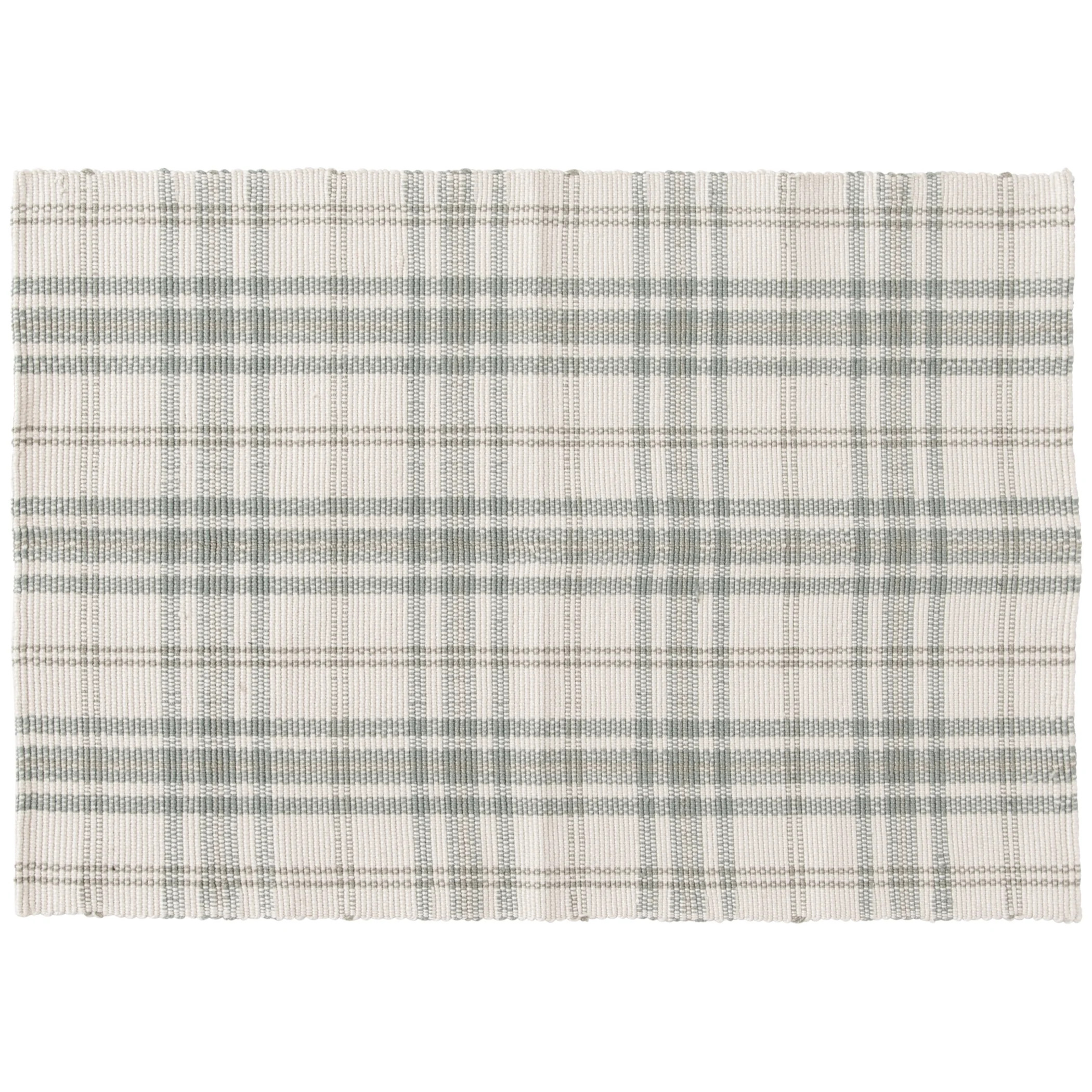 Home Decor Collection 24" x 36" Sage Plaid Outdoor Layering Rug | Walmart (US)