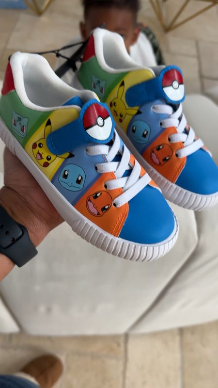 Kids Pokémon sneakers for $25 Linked girls Pokémon color-way (on sale for $16)  as well as Super Mario and neutral Paw Patrol pair. 

#LTKfamily #LTKfindsunder50 #LTKkids
