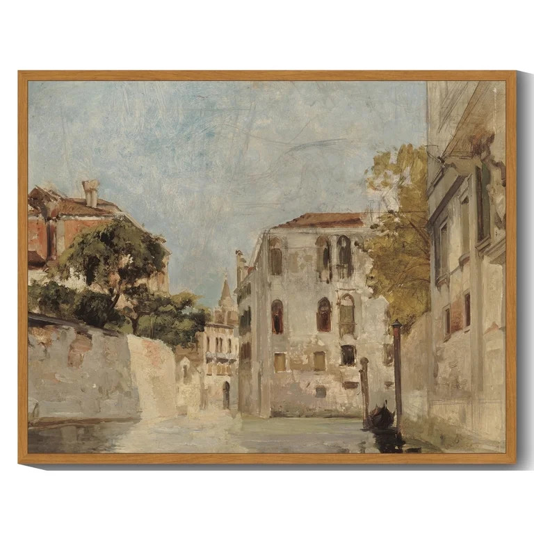Drsoum French Town Vintage Wall Art 11x14in Nature Framed Classic Wall Prints Bathroom Hallways O... | Walmart (US)