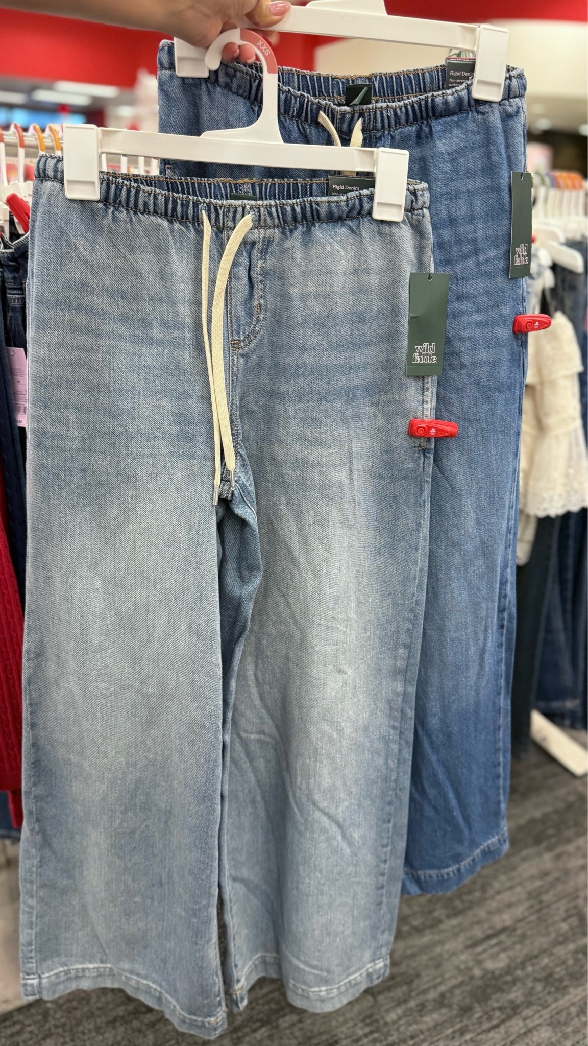 New drawstring jeans!
