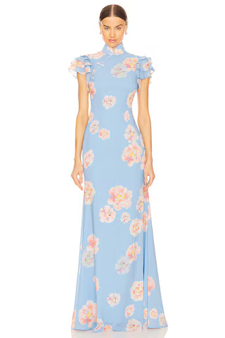 SAU LEE Sylvie Dress in Blue Multi from Revolve.com | Revolve Clothing (Global)