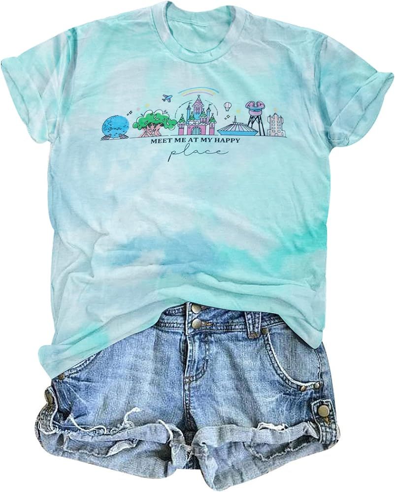 Womens World Traveler Shirt Magic Kingdom Graphic Tshirt Matching Trip T-Shirt Girl Vacation Hodi... | Amazon (US)