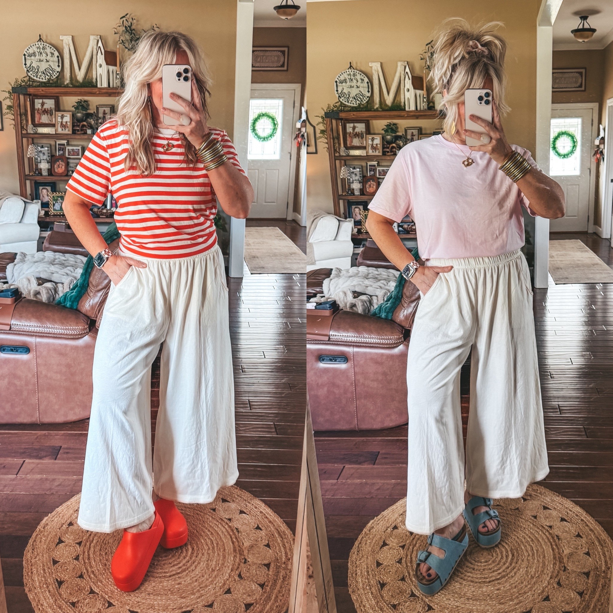 Wearing a medium in these men’s tees 
