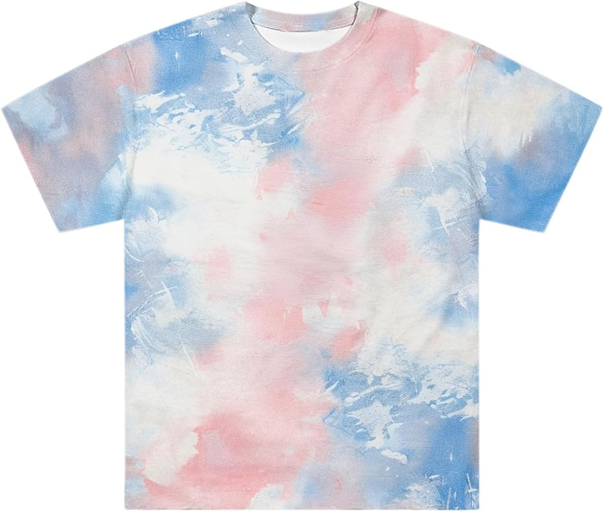 Mens Summer T-Shirt Short Sleeve Funny Print Tees Tops Crew Neck Loose Fit Casual Fashion Clothes... | Amazon (US)