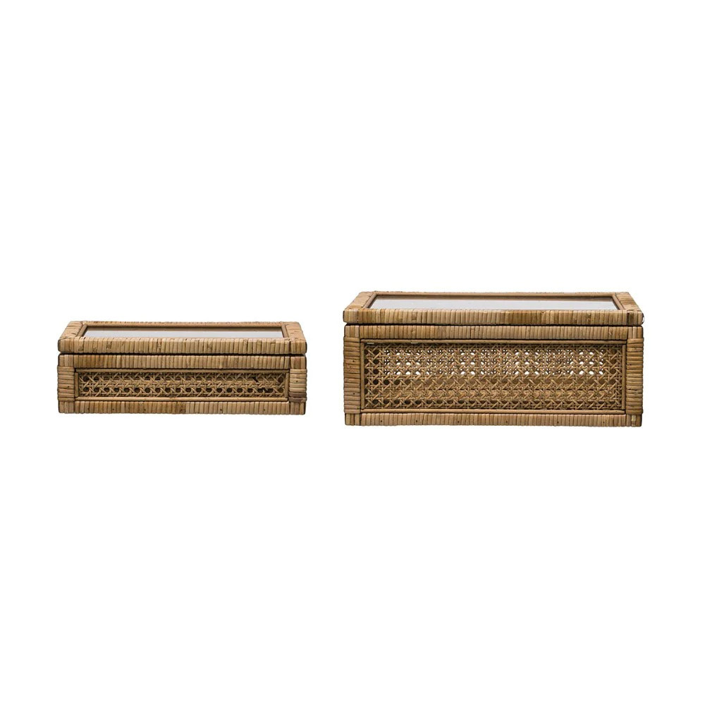 Rattan & Wood Display Boxes | Megan Molten