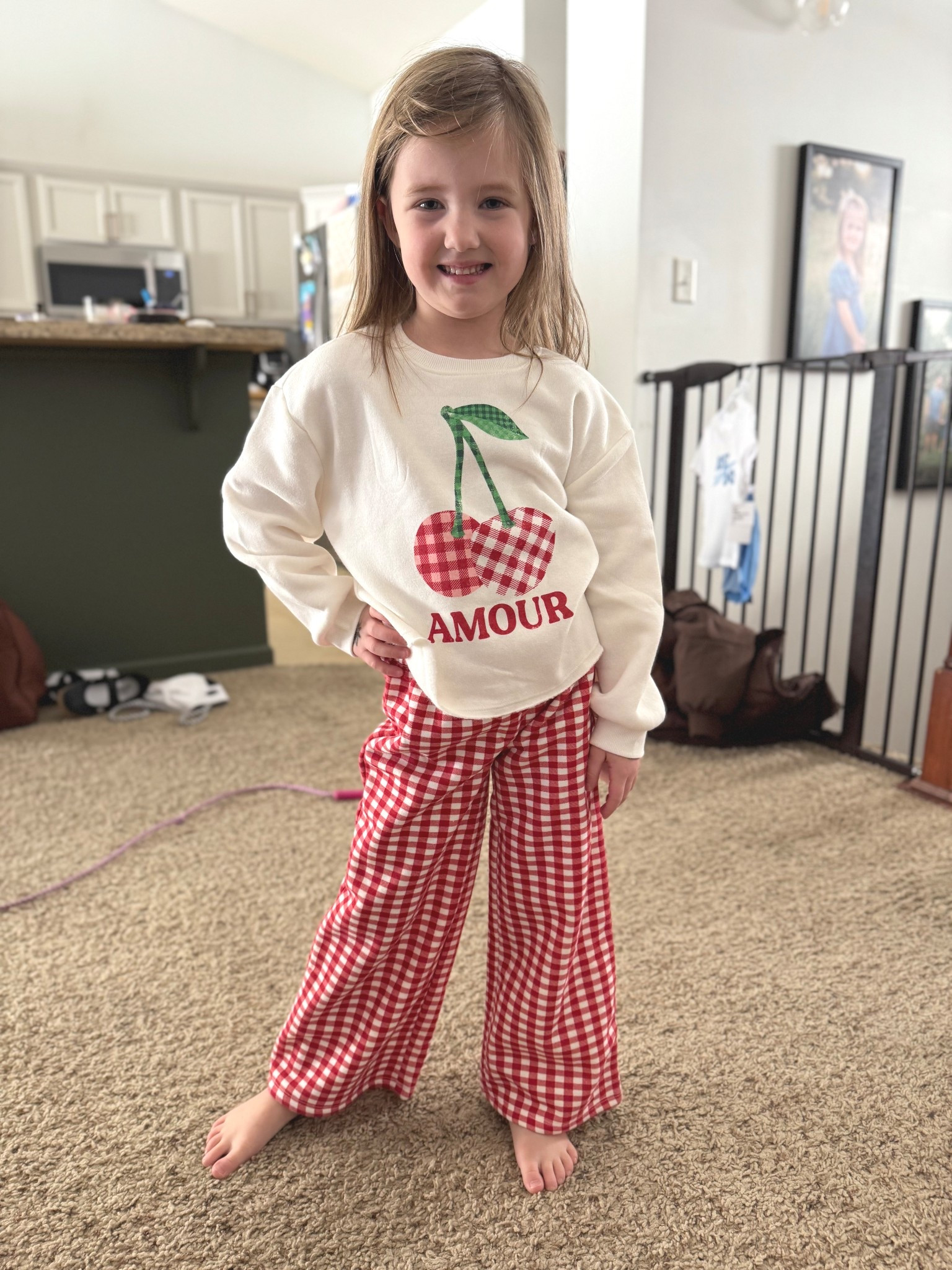 I couldn't pass up this cute cherry gingham outfit for my daughter at Target! A non valentines / valentines outfit. How stinking cute!! #valentines #target #targetkids #gingham #cherry

#LTKmomlife #LTKValentine #LTKKids