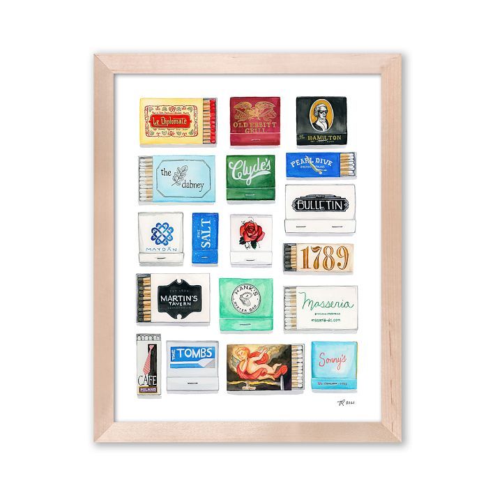 DC Framed Matchbook Print by My Father's Daughter | West Elm (US)