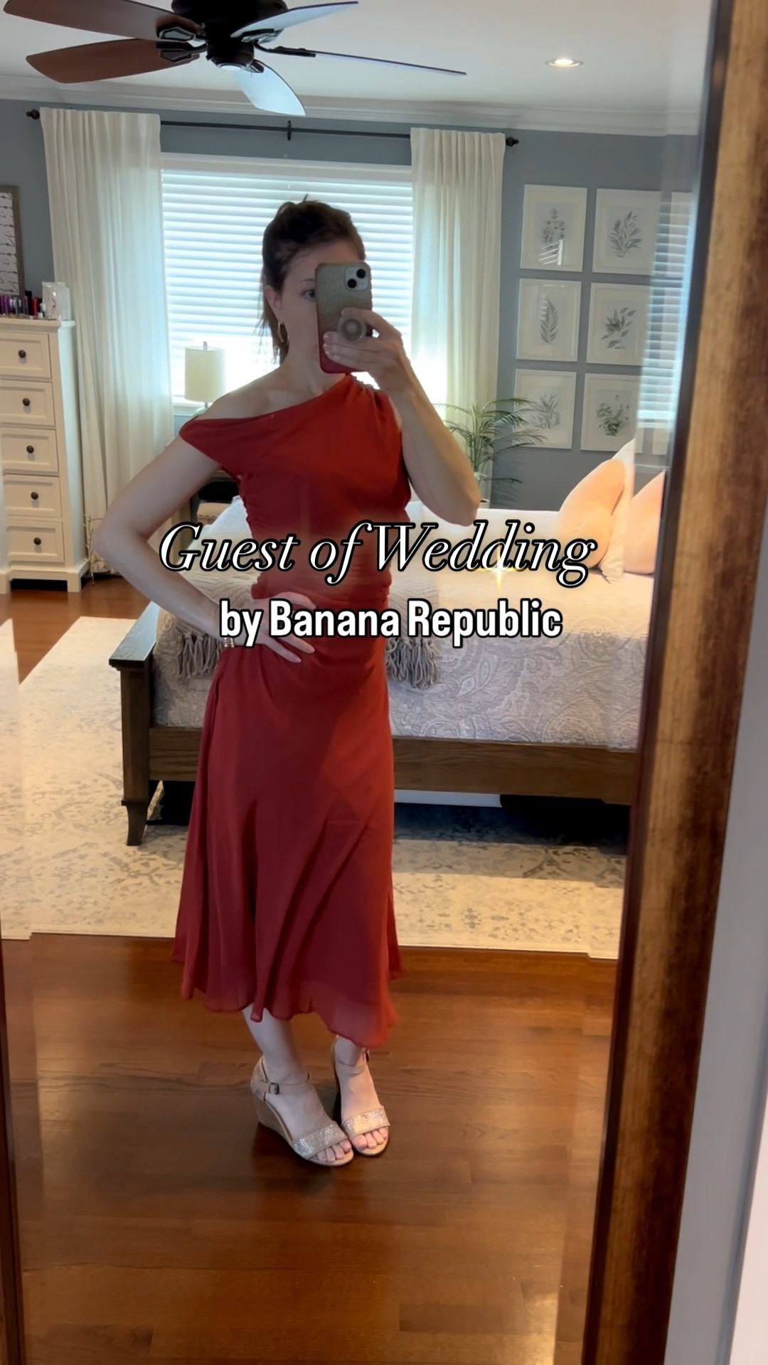 Note: dresses are 50% off right now, with an additional 20% off at checkout!

Wedding season is approaching, and Banana Republic has some gorgeous options. Here are 3 of my favorite dresses from their lineup. Best part, you can wear them to many different types of events, from weddings to evenings out, showers or brunches. Versatility is a bonus!

Dress #1:
Beautiful rust color, off the shoulder with a rouched mid section and flowy at the skirt. No stretch in this piece, but there is a side zipper for easier on and off. I sized up, as this seems to run a bit small. Wearing size 2 Petite. Also available in black and yellow floral.

Dress #2:
A more modest option with some rouching at the side. Flowy at the skirt. No zip and zero stretch, so take that into account when choosing your size. Top button closure at the back. Wearing XS Petite. Comes in several colors.

Dress #3:
Beautiful halter with tie waist. You can use the included belt or try your own version for contrast or to change the look a bit. No stretch. Beautiful, flowy fabric. Runs a bit big and is a little loose on top. No zipper. Wearing size XS Petite. Available in several colors.

Guest of wedding dresses
Easter dresses
Date night dresses

#LTKWedding #LTKSaleAlert #LTKOver40