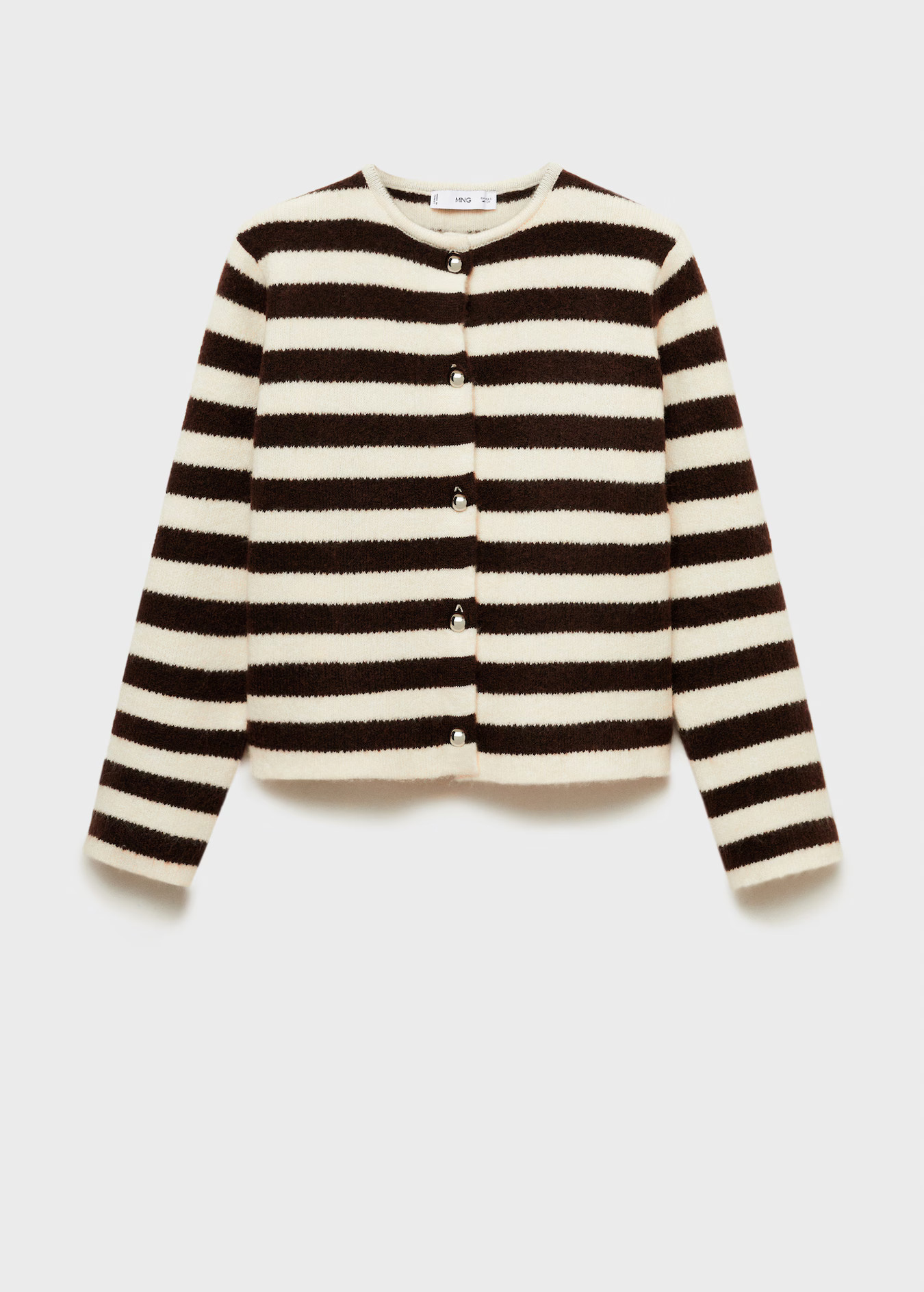 Striped cardigan with buttons - Women | MANGO USA | Mango (US/MX/AU)