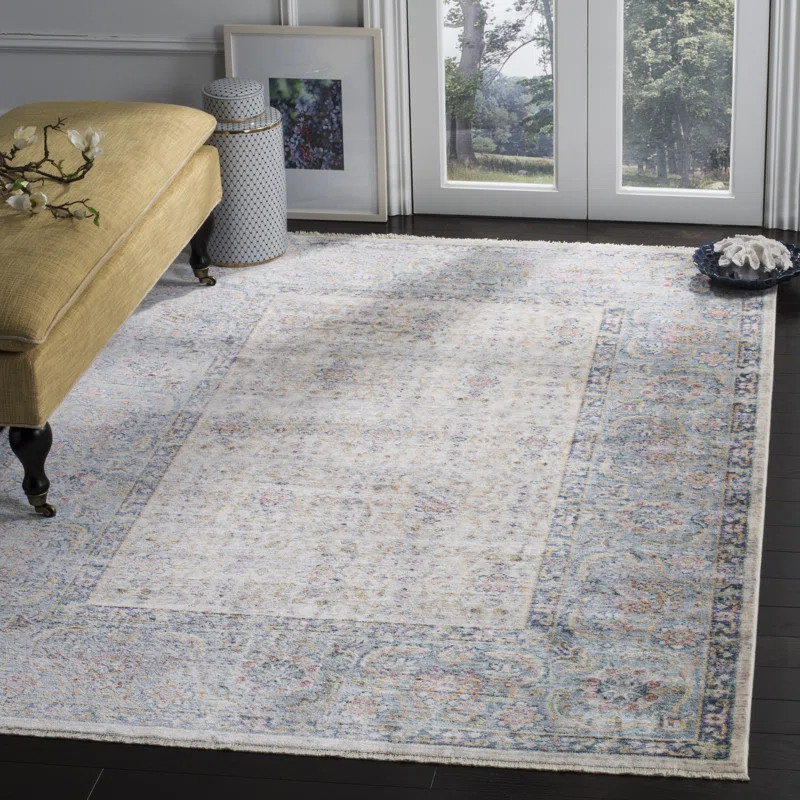 Soperton Cream/Light Blue Area Rug | Wayfair North America