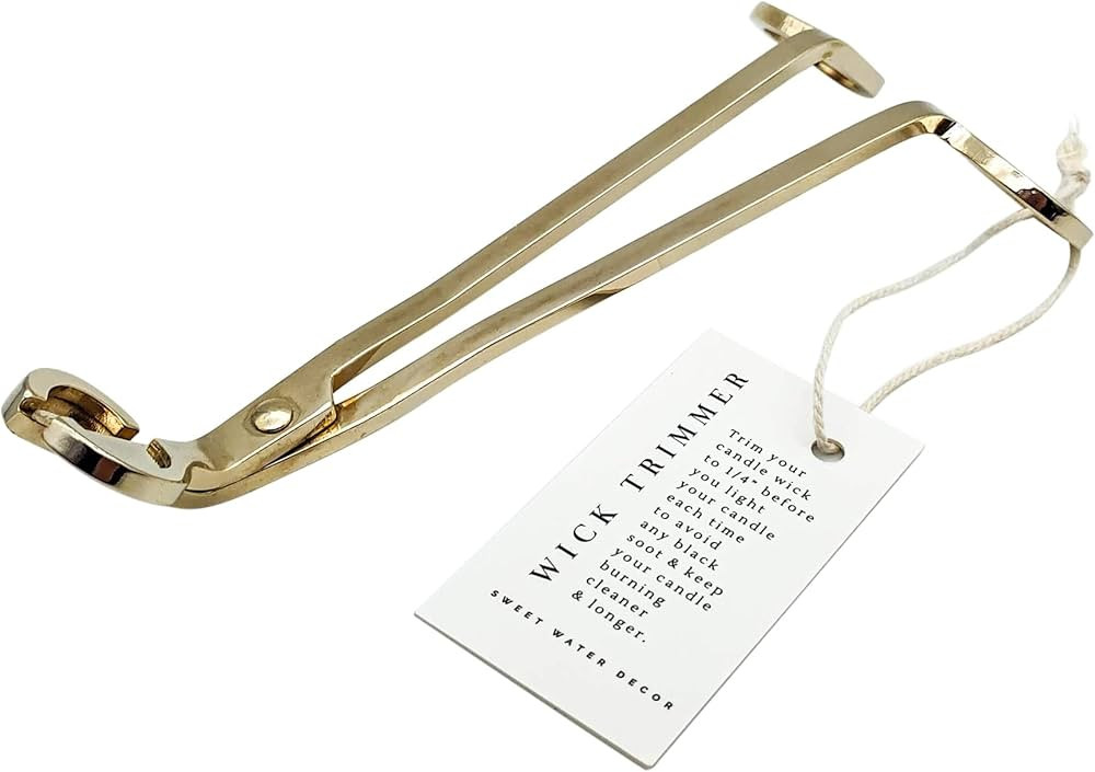 SWEET WATER DECOR Gold Tone Candle Wick Trimmer | Candle Care Accessories for Candle Lovers | Can... | Amazon (US)