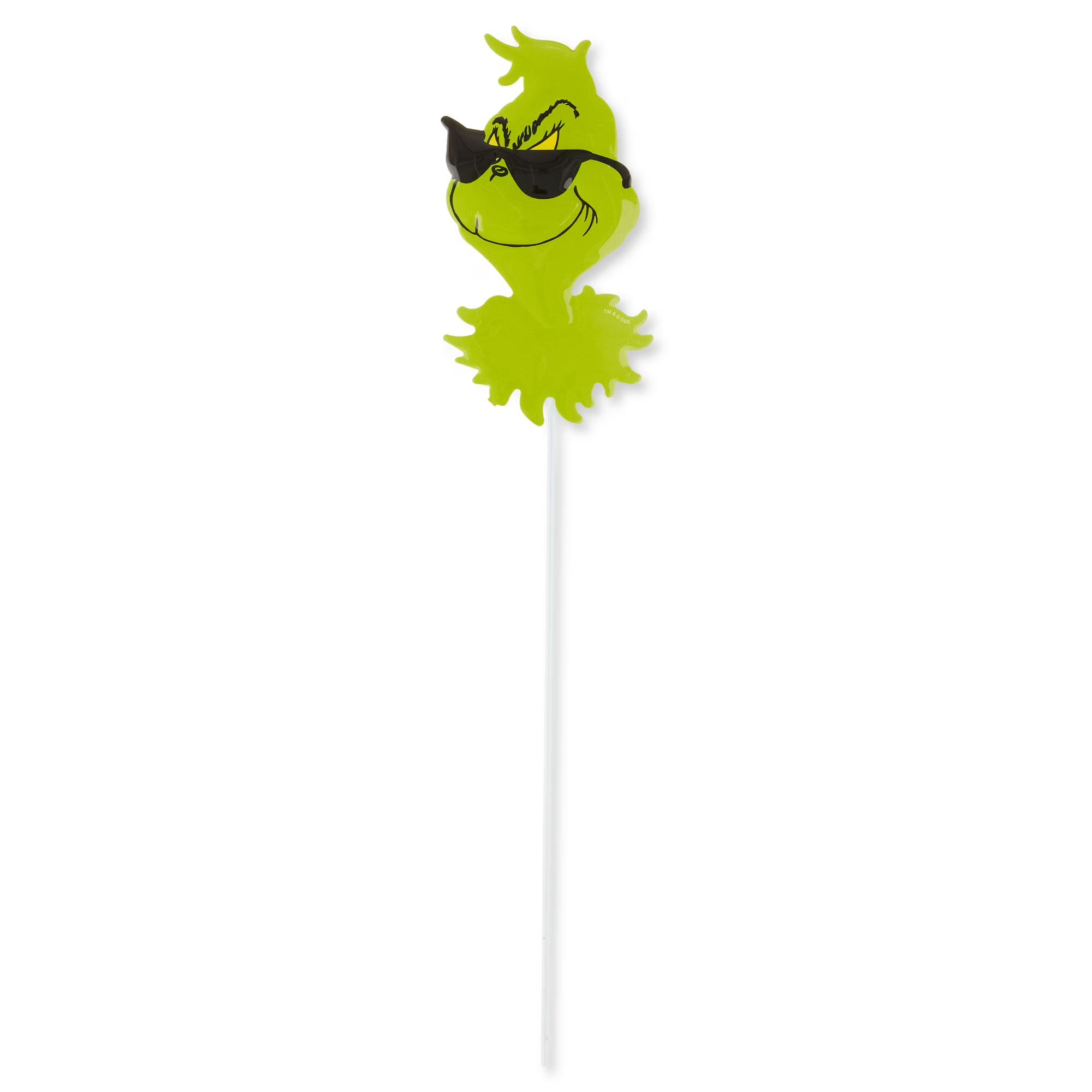 Dr Seuss' The Grinch Who Stole Christmas, Grinch Wearing Sun Glasses, Metal Yard Stake, 15 inches... | Walmart (US)