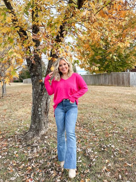Hot pink sweater size small! Super soft and true to size. SPOOKYSALE happening now at red dress boutique. No code necessary. 

#LTKsalealert #LTKunder50 #LTKSeasonal