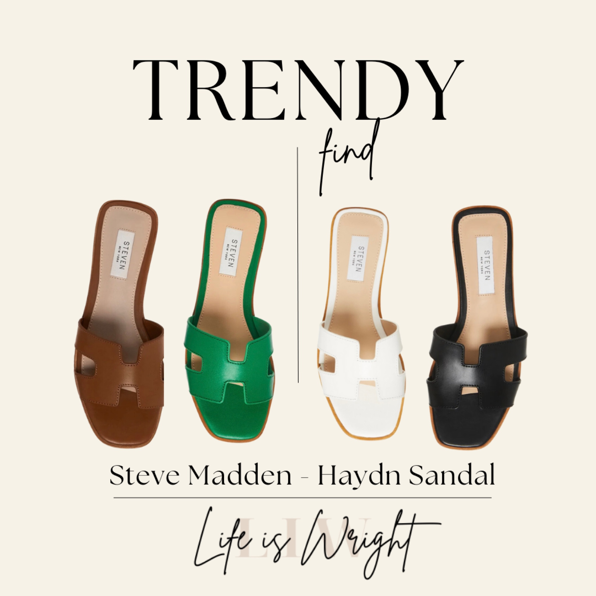 Pair your favorite spring/summer outfit with the season's newest trends and this Steve Madden Haydn (#HermesDupe) sandal is sure to be a hit. 

#LTKunder50 #LTKstyletip #LTKFind