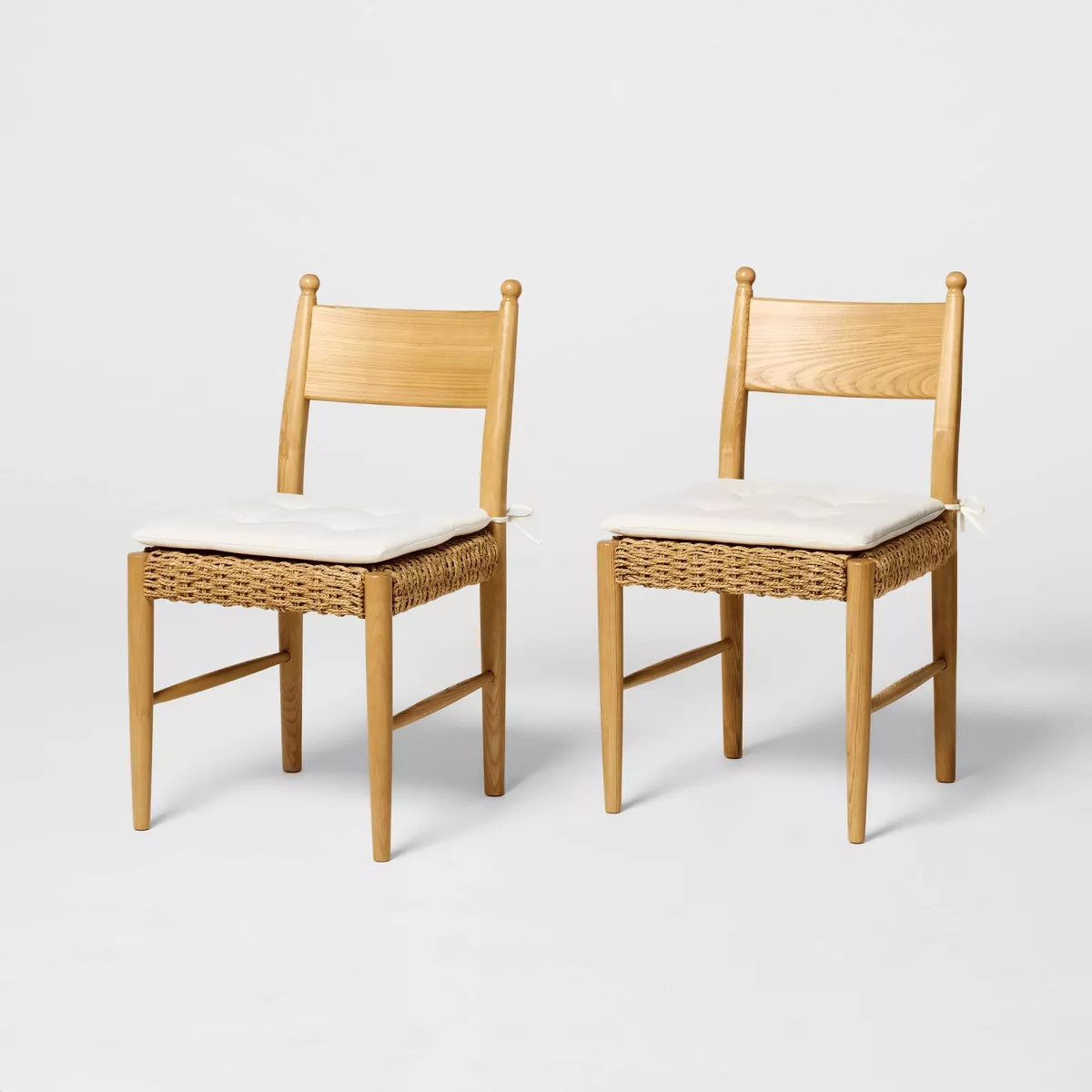 2pk Cardamine Wooden Dining Chairs Natural - Threshold™ designed with Studio McGee | Target