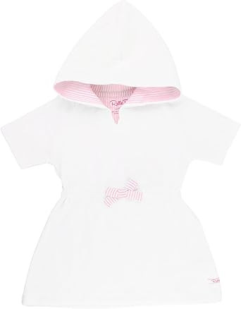 RuffleButts® Baby/Toddler Girls Terry Cloth Hoodie Swim Beach Cover Up Dress | Amazon (US)