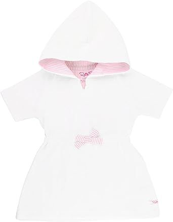 RuffleButts® Baby/Toddler Girls Terry Cloth Hoodie Swim Beach Cover Up Dress | Amazon (US)