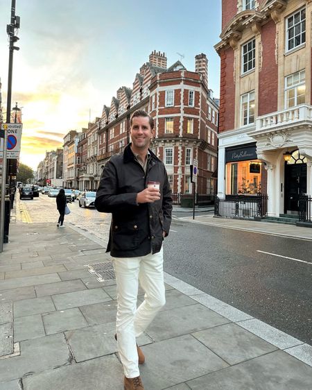 Thomas Jamieson wears a Barbour jacket and J.Crew jeans in London. Men’s style, menswear, fall outfit. 

Thomas is wearing a size Large in the jacket.

#LTKtravel #LTKSeasonal #LTKmens