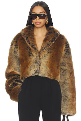 Lovers and Friends Cropped Ernie Coat in Brown from Revolve.com | Revolve Clothing (Global)