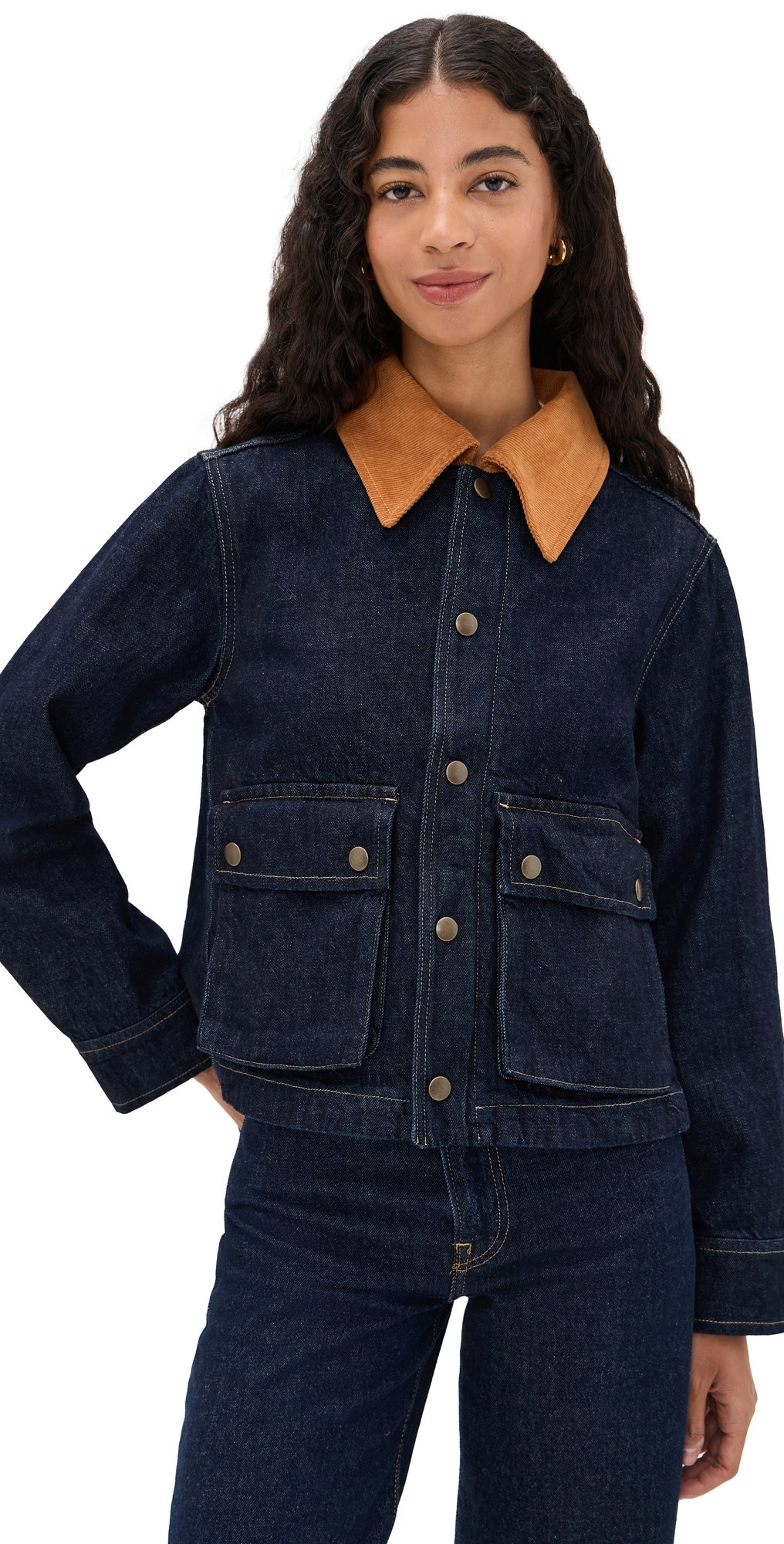 THE GREAT. The Denim Swingy Jacket Midnight Rinse 2 | Shopbop