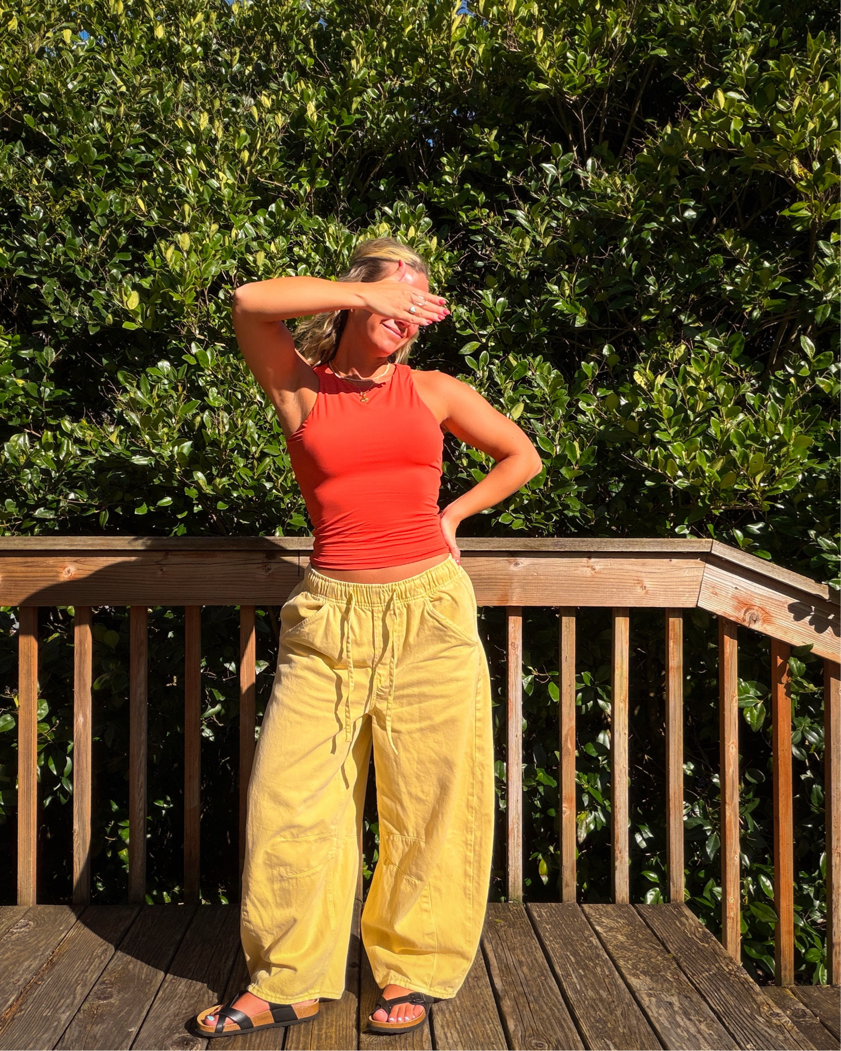 Colorful fit cuz the 🌞 is out today @gapstyle 
Top: S 
Pants: XS 

Spring outfits, yellow outfits, colorful spring outfit Inspo 

#LTKgrwm #LTKPetite #LTKootd