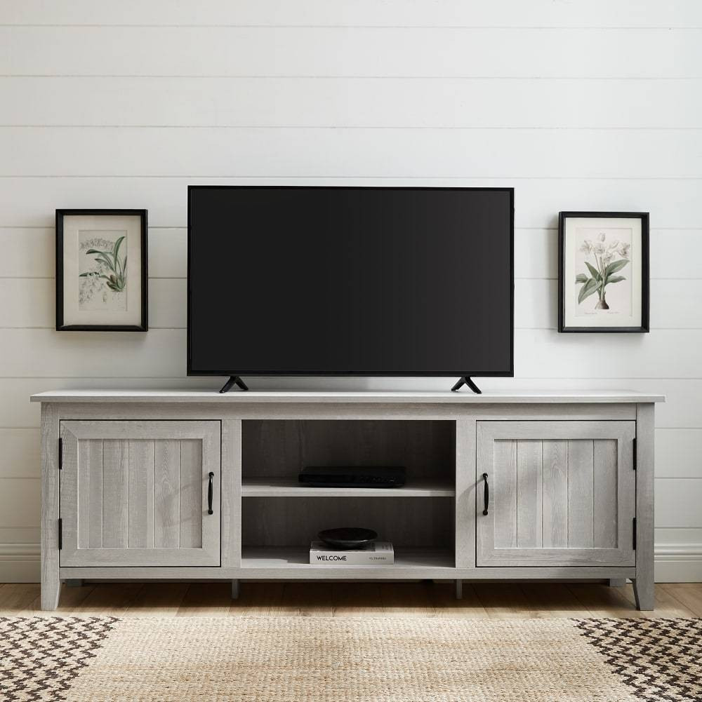 70" Modern Farmhouse Wood TV Stand | Pier 1 Online
