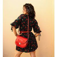 Red Purse, Crossbody Leather Leather Handbag, Bag, Cowhide Handmade Handbags | Etsy (US)