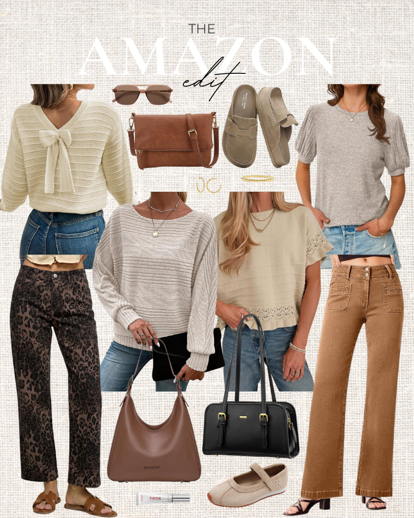 Have you seen these Amazon Fashion Finds? This bow detail in this EVALESS pullover knit top is so cute! There are chic tops featured in this week's collection! We love RICHSTORY’s long-sleeve pullover sweater and AUTOMET casual top. Pair these with luvamia or Sidefeel wide-leg jeans. These slip-on clogs are selling fast, just like UBFEN Mary Jane sneakers. Looking for bags? These Gladdon crossbody bag and Montana West shoulder bag are crowd favorites this week, too. 

 #LTKSeasonal #LTKSaleAlert #LTKTravel