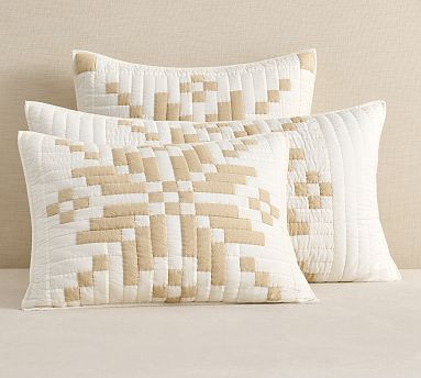 Shimmer Snowflake Quilted Sham | Pottery Barn (US)