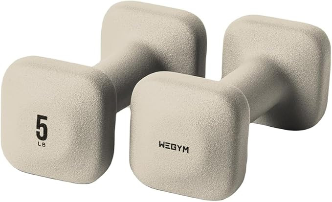 WeGym SafeGrip Dumbbells, Anti-Slip, Anti-Roll, Thick Handles, Free Weights, Square Dumbbells for... | Amazon (US)