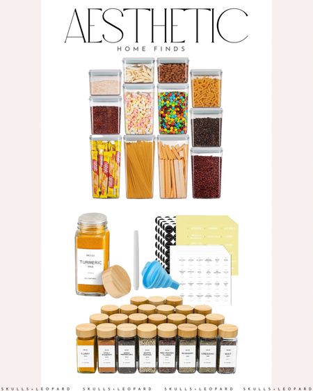Aesthetic kitchen solutions! Oxo storage and uniform spice jars makes me for a pretty, cohesive  look that is easier to keep organized!

Amazon finds, amazon home, Amazon kitchen. Amazon storage, aesthetic organization, pretty spice jars, oxo storage, organizing, storage 

#LTKunder100 #LTKFind #LTKhome
