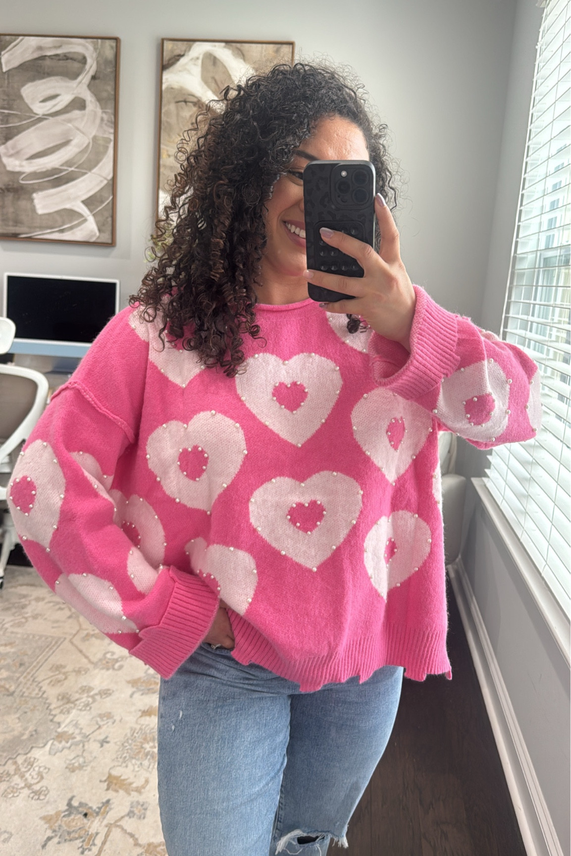 Wearing a size large the pearl print is sold out but linked exact brand I got it from and their other style options  #amazon #valentines #valentinesday