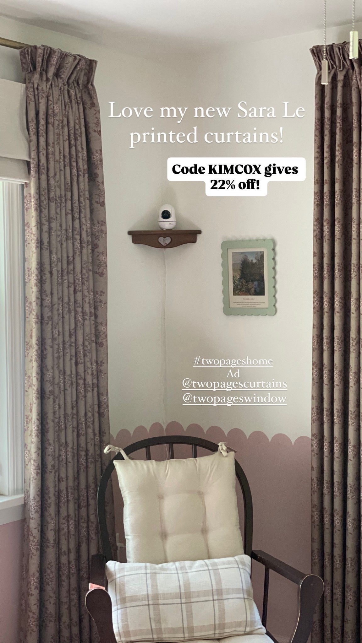 Ad | Naps have been a struggle lately. My daughter stopped napping after we took her pacifier away just after two years old and since I was pregnant I wasn’t able to rock her to sleep with my giant belly anymore. 

I knew I needed to update her window treatments because the sun was blaring into her room every afternoon just as she was laying down for her nap. 

Now that I have these gorgeous blackout curtains and roman shades from @twopagescurtains, I’m looking forward to consistent naptimes again! 

*Use code KIMCOX for 22% off your order! 

Details: 
Sara Le pleated & memory trained black out curtains in 
Scarlett SL-J9

Jawara Cordless Roman shade in color Ivory Beige J401-2

@twopageswindow #twopageshome #twopagescurtains #homestyle #nurseryinspiration #blackoutcurtains #nurserydecor #homedecor #naptime #momlife 

#LTKHome #LTKBaby #LTKStyleTip
