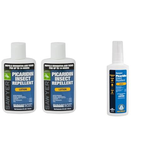 Sawyer 20% Picaridin Insect Repellent 4-Ounce Twin Pack Lotion and 4-Ounce Premium Pump Spray | Amazon (US)