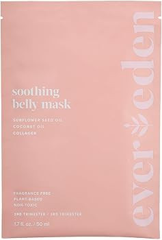 Evereden Soothing Belly Mask - 1 Belly Mask for Pregnant Women 2nd & 3rd Trimester - Hydrating, N... | Amazon (US)