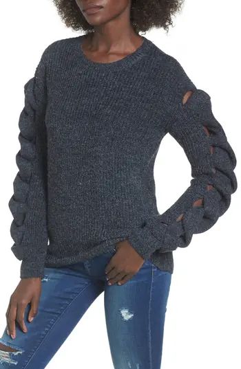 Women's Leith Twist Sleeve Sweater | Nordstrom