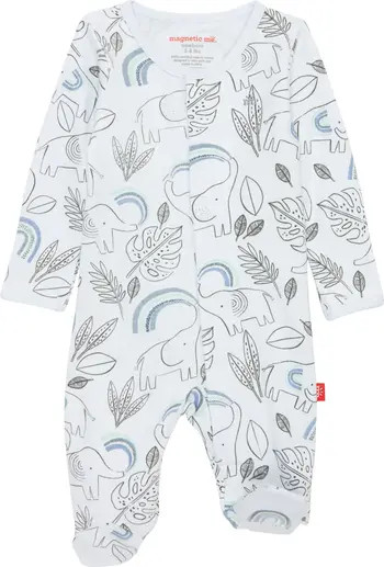 Ellie Go Lucky Organic Cotton Footie | Nordstrom