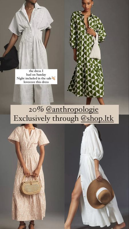 20% off at Anthropologie exclusively through the LTK app!!!!!!

Even my most favorite dress ever that I shared with you on Sunday is included. I wear an extra small in that dress, I size down one size.

Woohoo take advantage of this great deal on some amazing pieces

How to get code… Select the item below you would like, click the orange bar that says copy promo code, it is magically copied to your device, then shop now, add the item to your cart, shop around if you would like, then at check out click the box for promo code and paste your code in there

#LTKOver40 #LTKTravel #LTKSaleAlert