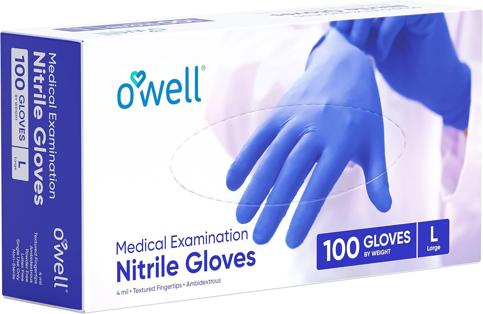 Medical Exam Nitrile Gloves 4mil Disposable Gloves, Powder-Free, Latex-Free Food Safe Certified G... | Amazon (US)
