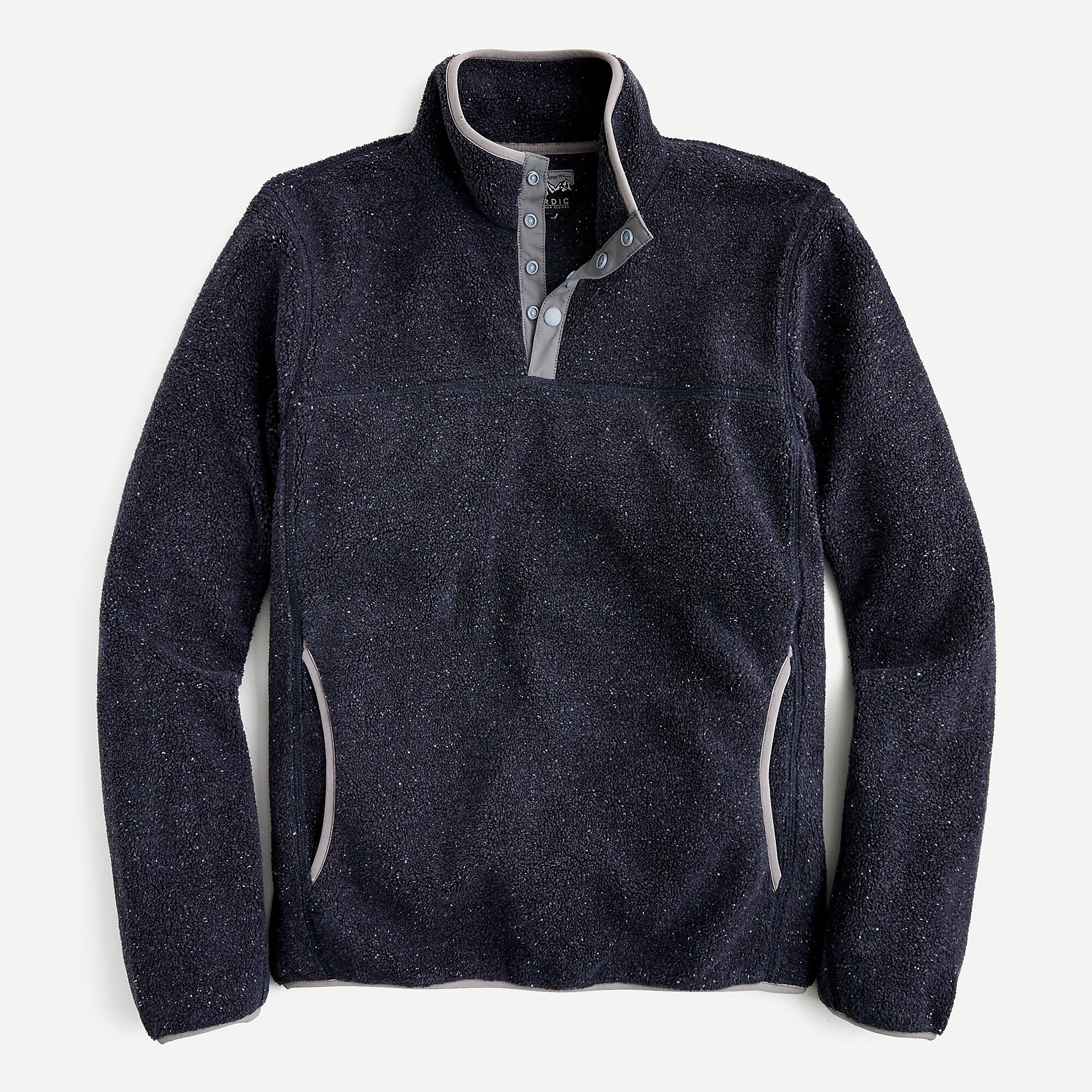 Nordic mockneck pullover in sherpa fleece | J. Crew US
