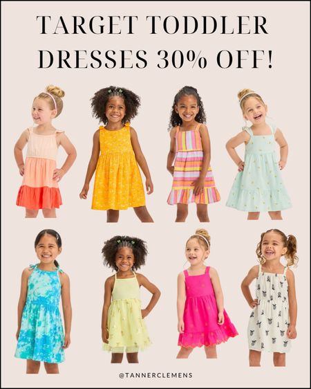 Toddler dresses from target on sale for 30% off! Summer dresses for kids! 

#LTKStyleTip #LTKKids #LTKSaleAlert