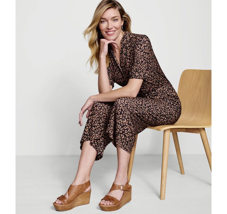 Animal-Print Knit Jumpsuit | Johnston & Murphy