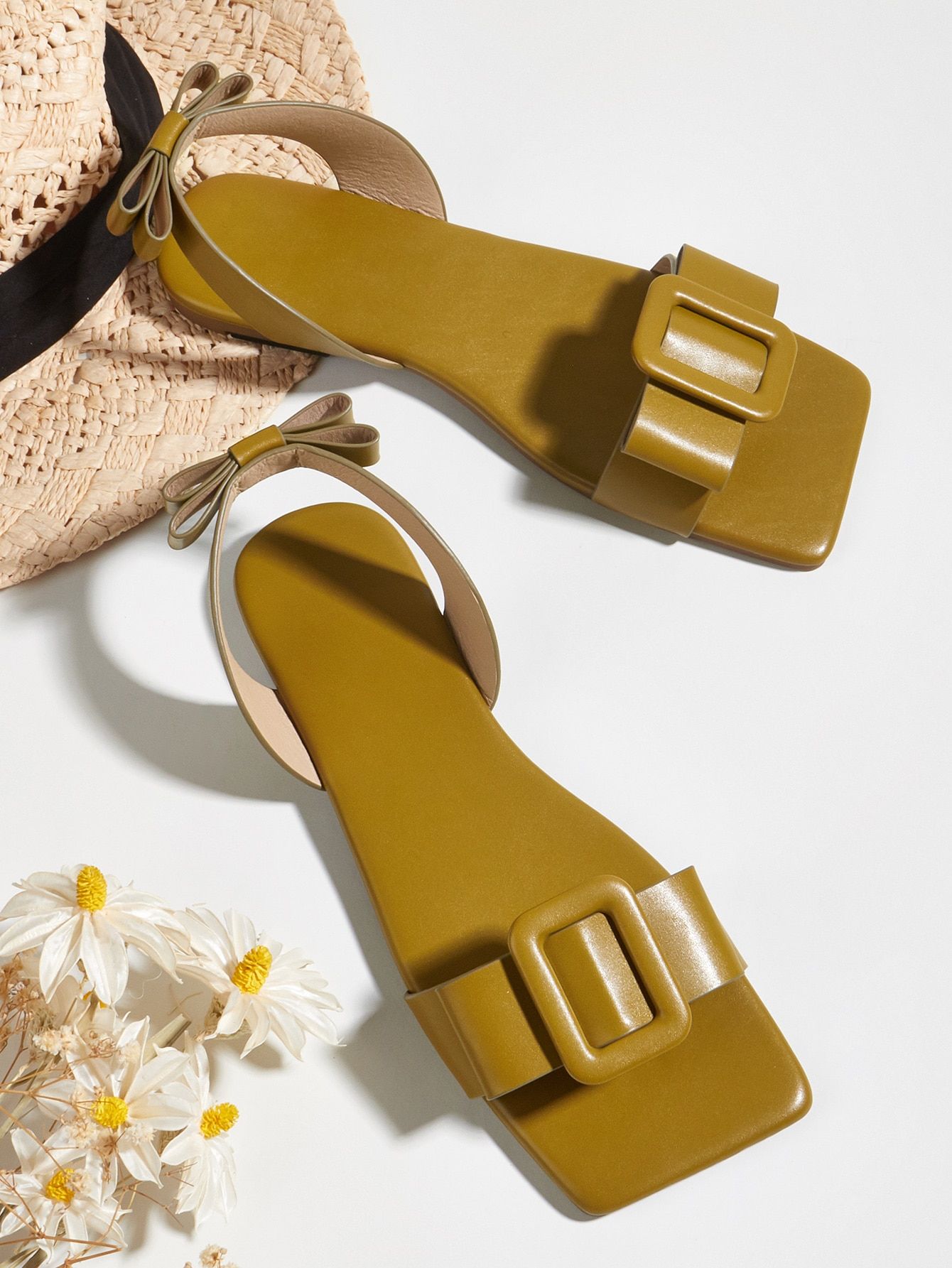 Bow Decor Slingback Sandals | SHEIN