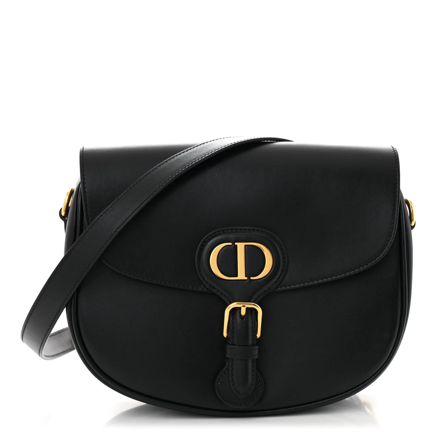 Box Calfskin Medium Bobby Flap Black | FASHIONPHILE (US)