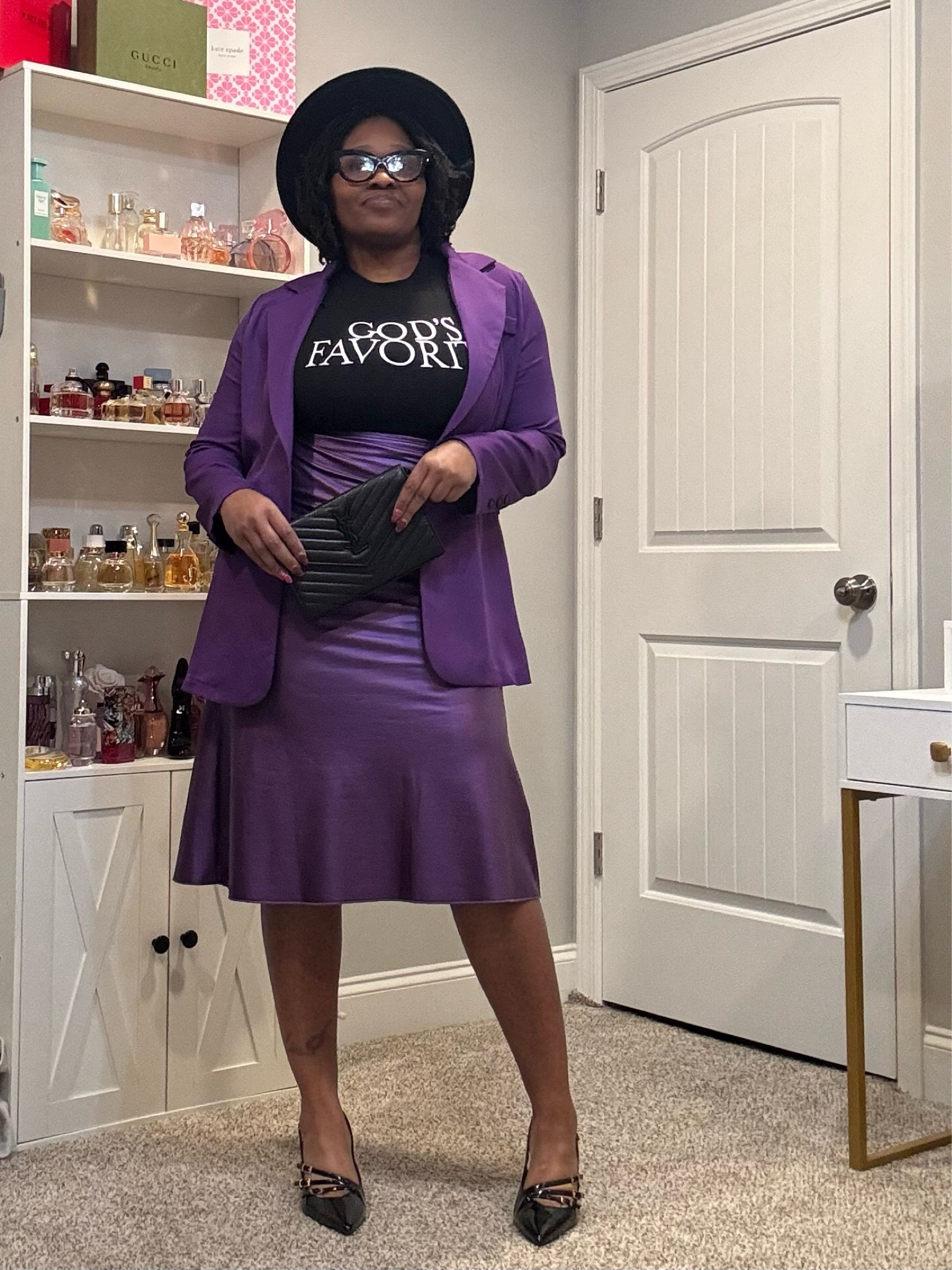 I most definitely AM!!

Tee, Blazer & Skirt are a L

#LTKWorkwear #LTKOver40 #LTKStyleTip