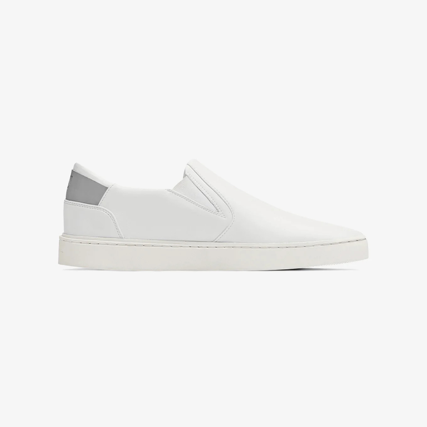 Men's Slip On in White-Black | Sustainable & Vegan - Thousand Fell | Thousand Fell