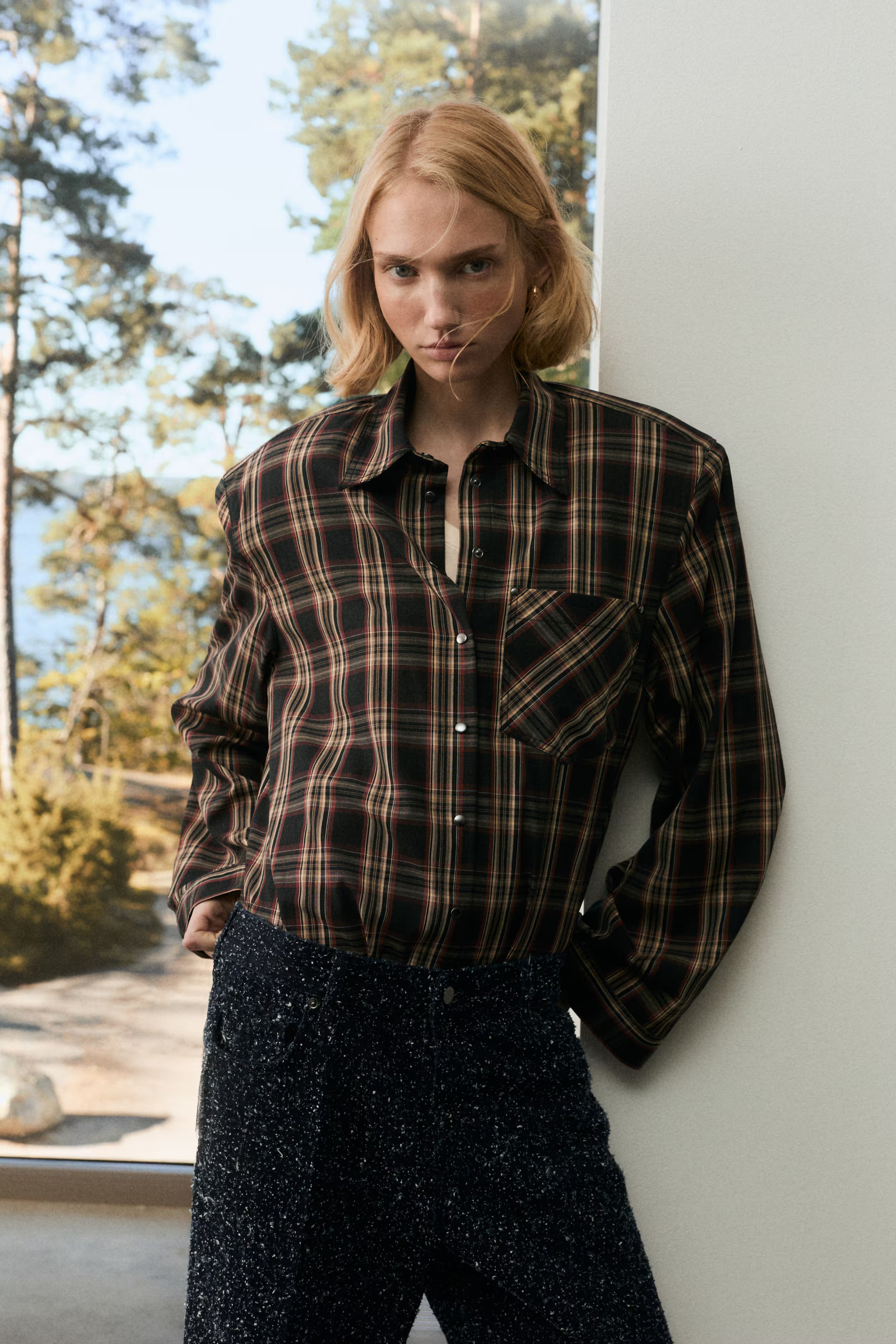 Shoulder-pad shirt | H&M (UK, MY, IN, SG, PH, TW, HK)